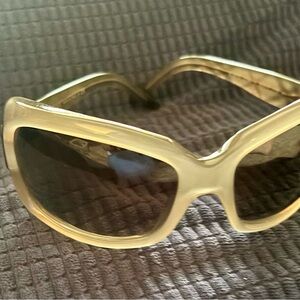 Burberry Cream Oversized Sunglasses